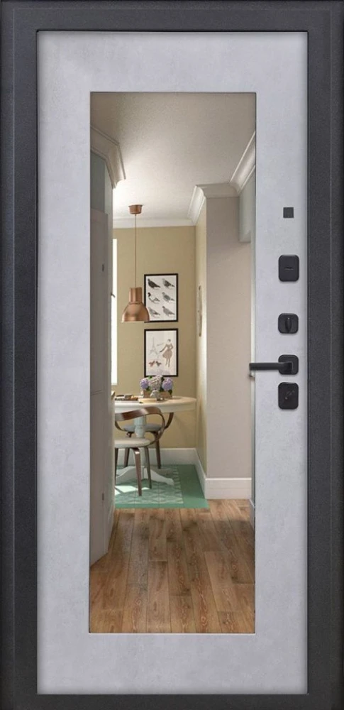 Входная дверь ДвериПРО Д-68 ФЛЗ-603 Бетон снежный DPRO228159 внутренняя сторона