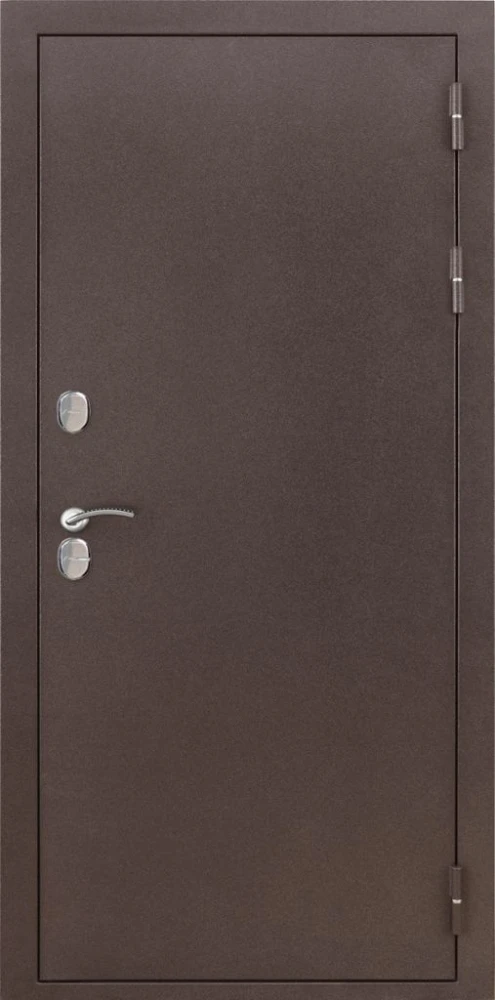 Входная дверь ДвериПРО Термо медный антик СБ-1 (ст. белое, 16мм, Капучино) DPRO228133 внешняя сторона